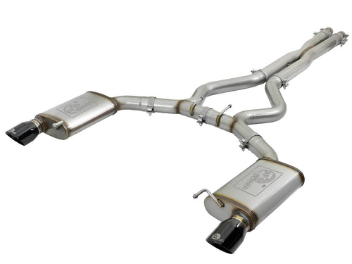 aFe MACH Force-Xp 3 IN 304 Stainless Steel Cat-Back Exhaust System - Ford Mustang 2015-2017