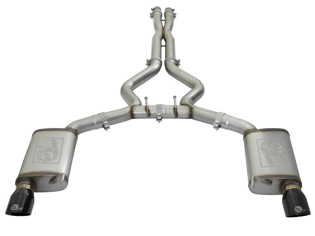 aFe MACH Force-Xp 3 IN 304 Stainless Steel Cat-Back Exhaust System - Ford Mustang 2015-2017