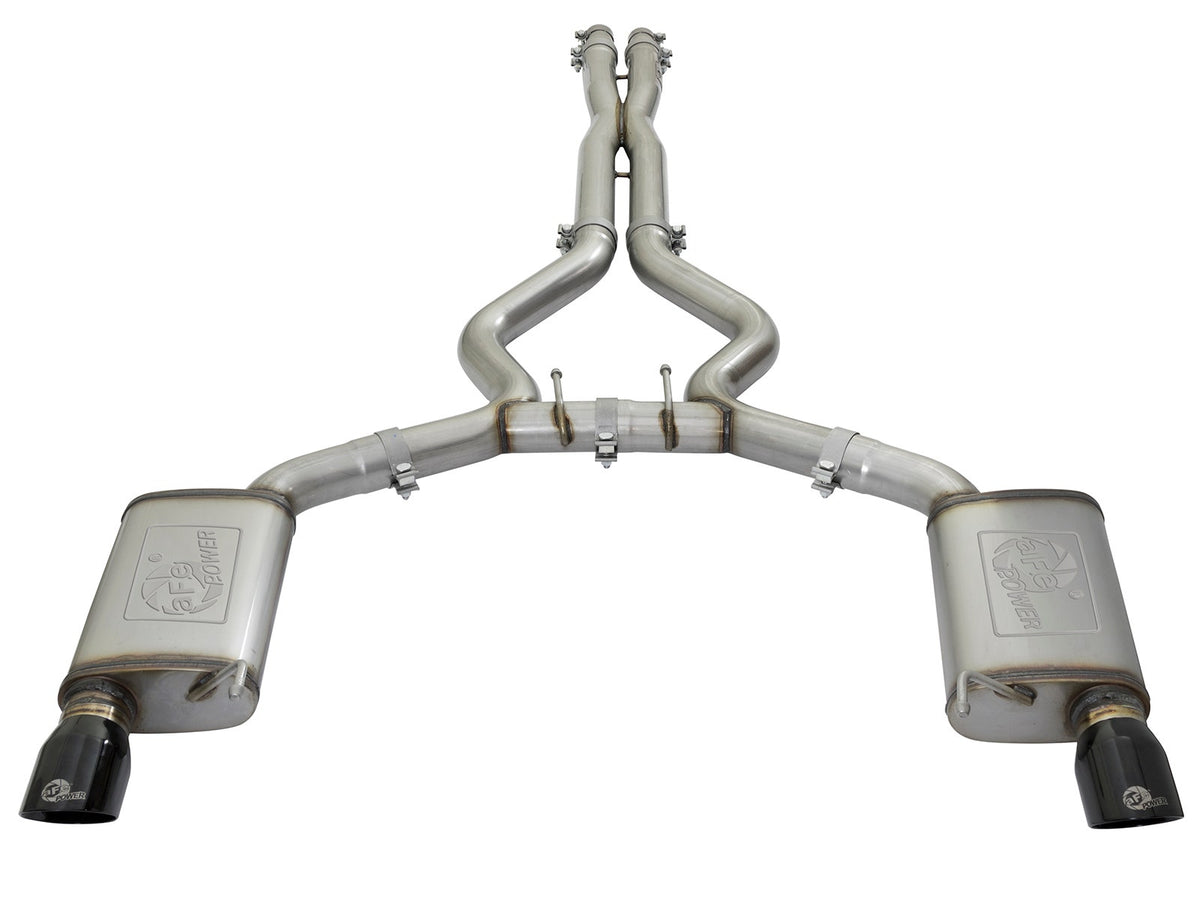 aFe MACH Force-Xp 3 IN 304 Stainless Steel Cat-Back Exhaust System - Ford Mustang 2015-2017