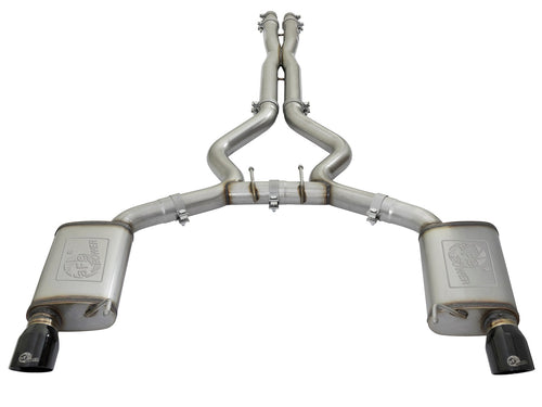aFe MACH Force-Xp 3 IN 304 Stainless Steel Cat-Back Exhaust System - Ford Mustang 2015-2017