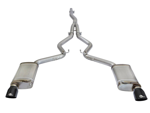 aFe MACH Force-Xp 3 IN to 2-1/2 IN 304 Stainless Steel Cat-Back Exhaust System - Ford Mustang 2015-2023