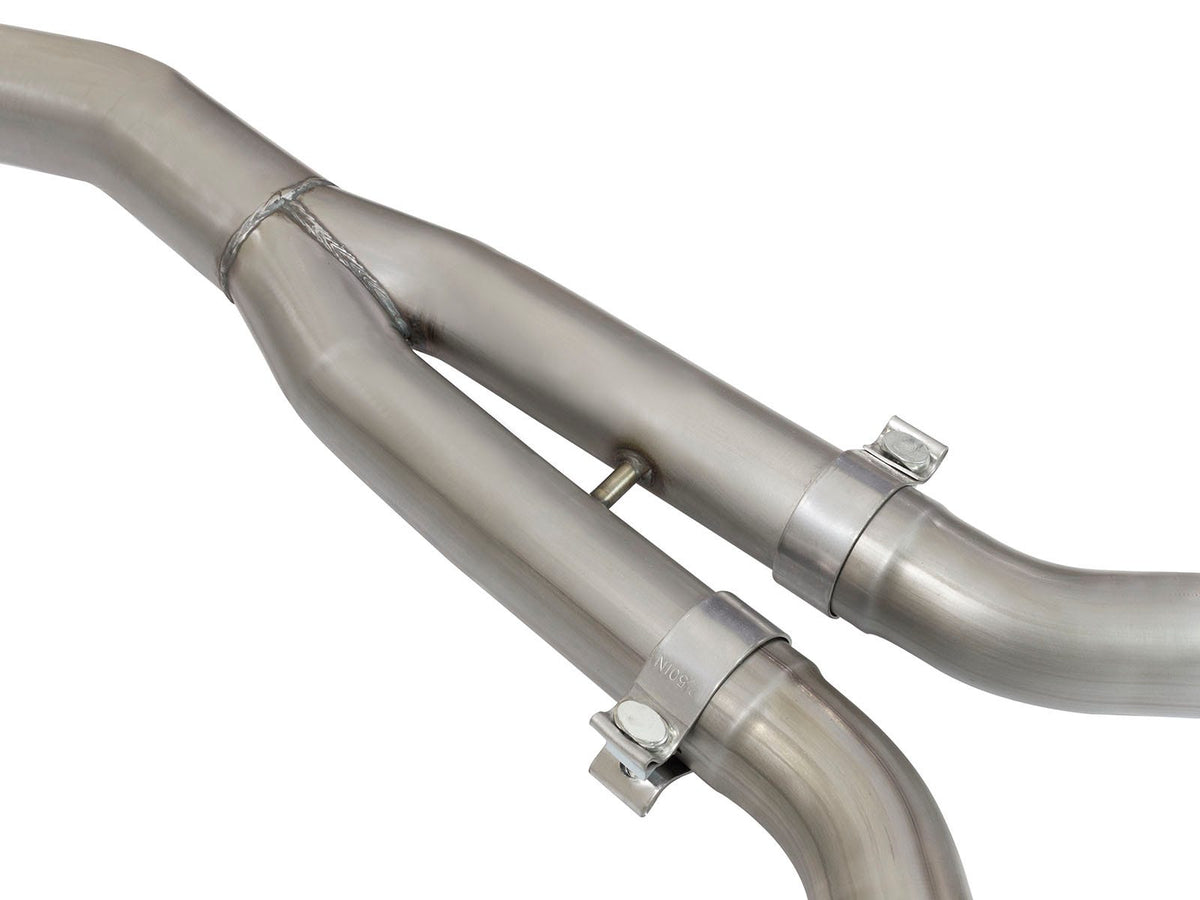 aFe MACH Force-Xp 3 IN to 2-1/2 IN 304 Stainless Steel Cat-Back Exhaust System - Ford Mustang 2015-2023