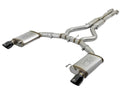 aFe MACH Force-Xp 304 Stainless Steel 3 IN Cat-Back Exhaust System Black - Ford Mustang 2015-2017