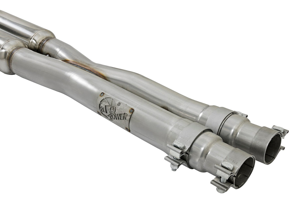 aFe MACH Force-Xp 304 Stainless Steel 3 IN Cat-Back Exhaust System Black - Ford Mustang 2015-2017