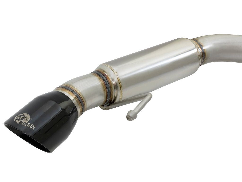 aFe MACH Force-Xp 304 Stainless Steel 3 IN Cat-Back Exhaust System Black - Ford Mustang 2015-2017