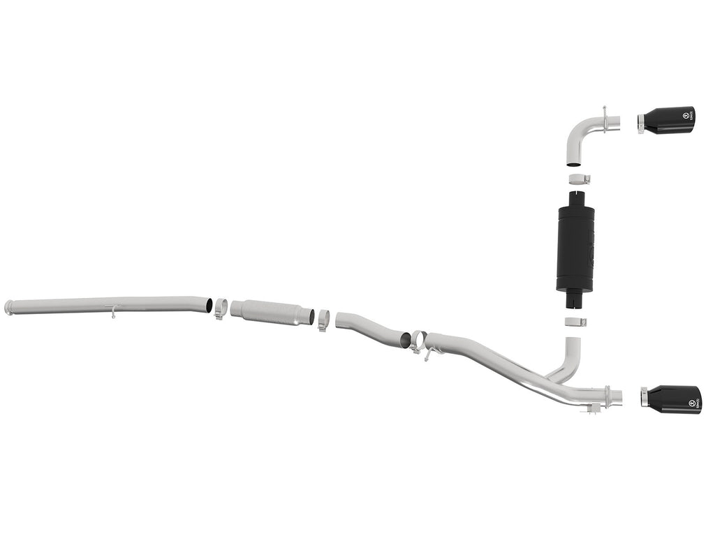 aFe Takeda 3 IN 304 Stainless Steel Cat-Back Exhaust System - Ford Focus RS 2016-2018