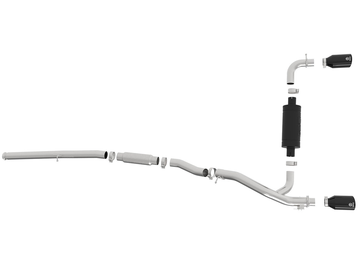 aFe Takeda 3 IN 304 Stainless Steel Cat-Back Exhaust System - Ford Focus RS 2016-2018