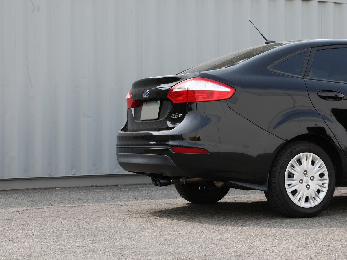 aFe Takeda 2-1/4 IN 304 Stainless Steel Cat-Back Exhaust System w/ Black Tips - Ford Fiesta (Sedan) 2014-2019