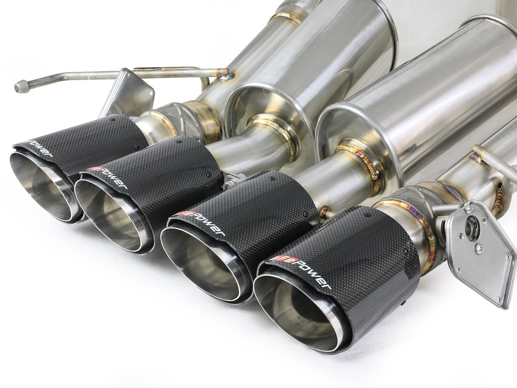 aFe MACH Force-Xp 3 IN to 2-1/2 IN 304 Stainless Steel Axle-Back Exhaust System - Chevrolet Corvette (C7) 2014-2019