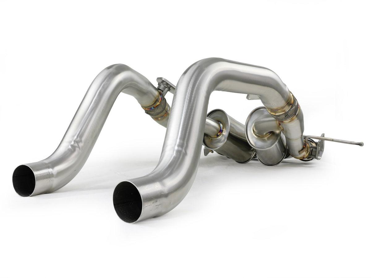 aFe MACH Force-Xp 3 IN to 2-1/2 IN 304 Stainless Steel Axle-Back Exhaust System - Chevrolet Corvette (C7) 2014-2019