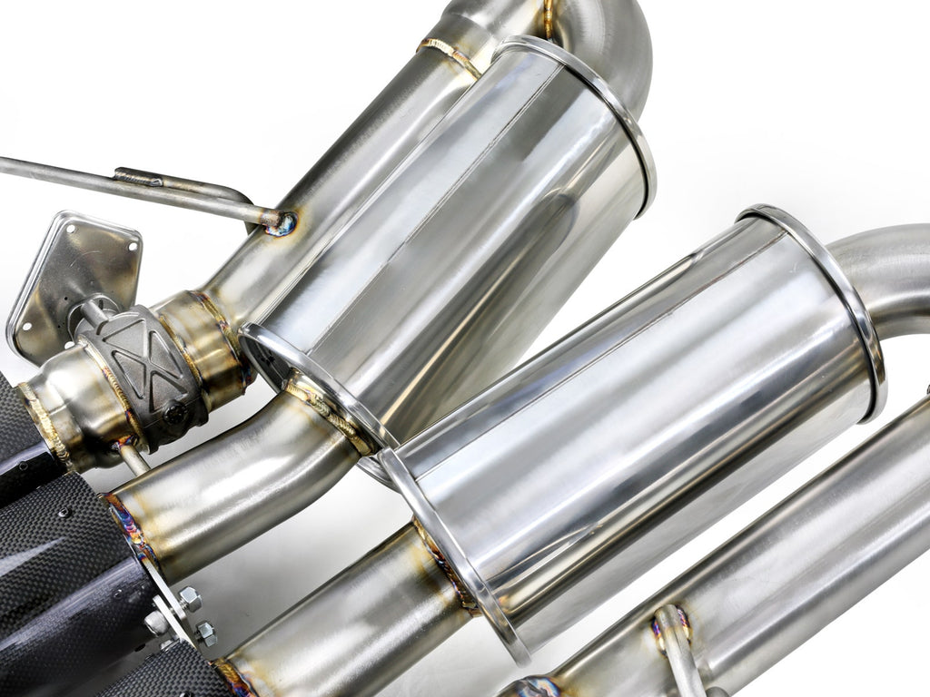 aFe MACH Force-Xp 3 IN to 2-1/2 IN 304 Stainless Steel Axle-Back Exhaust System - Chevrolet Corvette (C7) 2014-2019