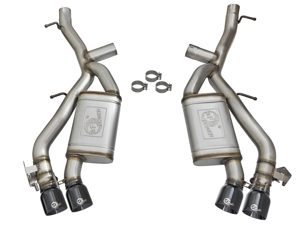 aFe MACH Force-Xp 3 IN 304 Stainless Steel Axle-Back Exhaust System Black - Chevrolet Camaro SS 2016-2024