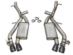 aFe MACH Force-Xp 3 IN 304 Stainless Steel Axle-Back Exhaust System Black - Chevrolet Camaro SS 2016-2024