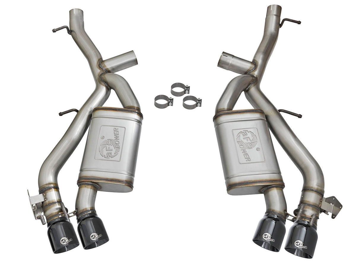 aFe MACH Force-Xp 3 IN 304 Stainless Steel Axle-Back Exhaust System Black - Chevrolet Camaro SS 2016-2024