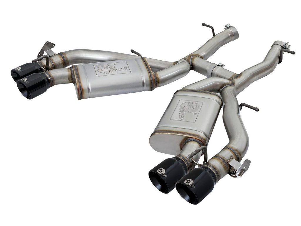 aFe MACH Force-Xp 3 IN 304 Stainless Steel Axle-Back Exhaust System Black - Chevrolet Camaro SS 2016-2024