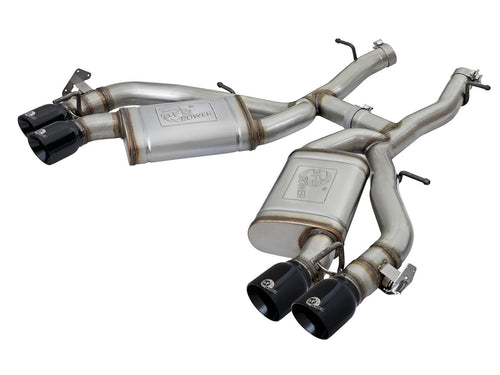 aFe MACH Force-Xp 3 IN 304 Stainless Steel Axle-Back Exhaust System Black - Chevrolet Camaro SS 2016-2024