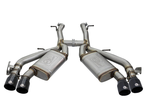 aFe MACH Force-Xp 3 IN 304 Stainless Steel Axle-Back Exhaust System Black - Chevrolet Camaro SS 2016-2024
