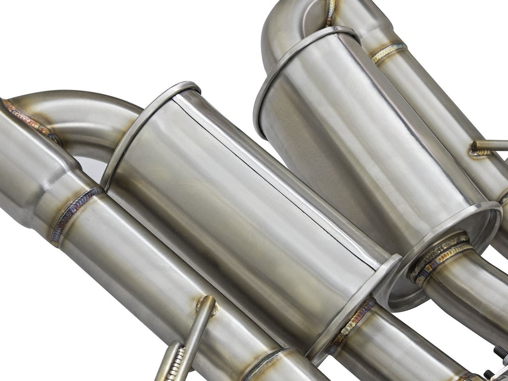 aFe MACH Force-Xp 3 IN to 2-1/2 IN 304 Stainless Steel Axle-Back Exhaust System - Chevrolet Corvette Z06 (C7) 2015-2019