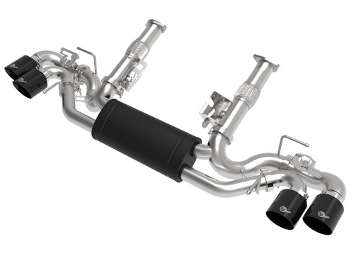 aFe MACH Force-Xp 304 Stainless Steel Cat-Back Exhaust w/ Muffler Black (w/ NPP) - Chevrolet Corvette (C8) 2020-2026