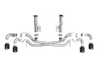 aFe MACH Force-Xp 304 Stainless Steel Cat-Back Exhaust w/o Muffler Black (w/ NPP) - Chevrolet Corvette (C8) 2020-2026