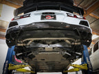 aFe MACH Force-Xp 304 Stainless Steel Cat-Back Exhaust w/o Muffler Black (w/ NPP) - Chevrolet Corvette (C8) 2020-2026
