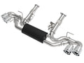 aFe MACH Force-Xp 304 Stainless Steel Cat-Back Exhaust w/ Muffler Polished (No NPP) - Chevrolet Corvette (C8) 2020-2026