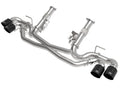aFe MACH Force-Xp 304 Stainless Steel Cat-Back Exhaust w/o Muffler Black (No NPP) - Chevrolet Corvette (C8) 2020-2026