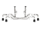 aFe MACH Force-Xp 304 Stainless Steel Cat-Back Exhaust w/o Muffler Black (No NPP) - Chevrolet Corvette (C8) 2020-2026