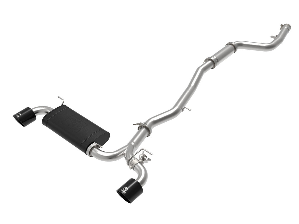 aFe Takeda 3 IN to 2-1/2 IN 304 Stainless Steel Cat-Back Exhaust System w/ Black Tip - Toyota GR Supra (A90) 2020-2026