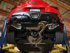 aFe Takeda 3 IN to 2-1/2 IN 304 Stainless Steel Cat-Back Exhaust System w/ Black Tip - Toyota GR Supra (A90) 2020-2026