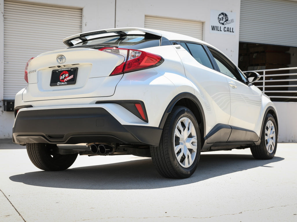 aFe Takeda 2 IN to 2-1/2 IN 304 Stainless Steel Cat-Back Exhaust System w/ Black Tip - Toyota C-HR 2018-2022
