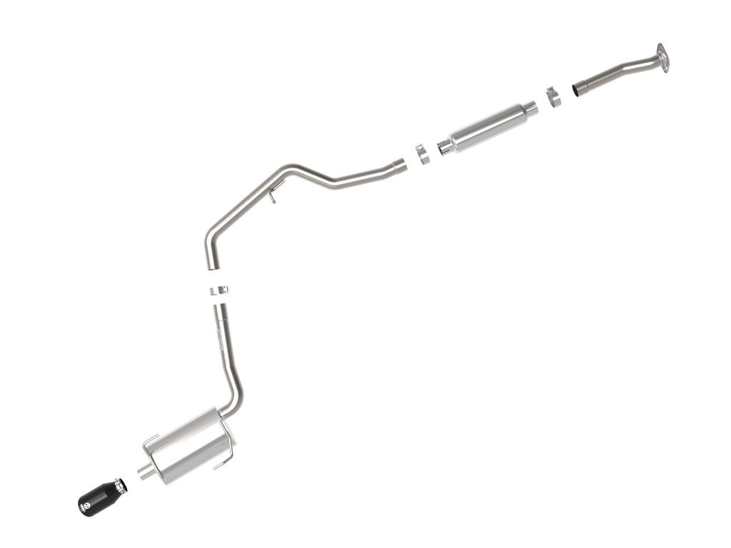 aFe Takeda 2-1/4 IN 304 Stainless Steel Cat-Back Exhaust System w/ Black Tip - Subaru Impreza 2012-2016
