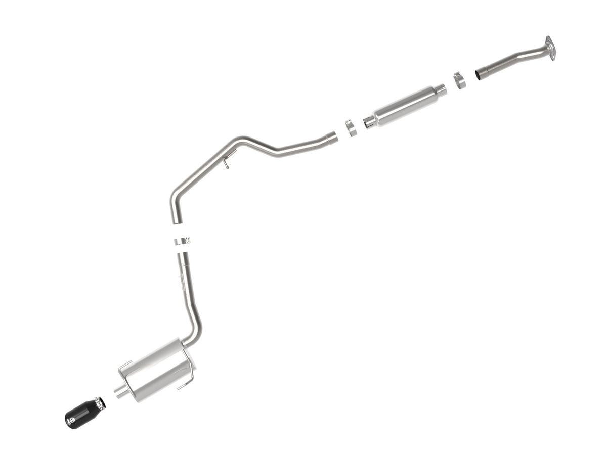 aFe Takeda 2-1/4 IN 304 Stainless Steel Cat-Back Exhaust System w/ Black Tip - Subaru Impreza 2012-2016