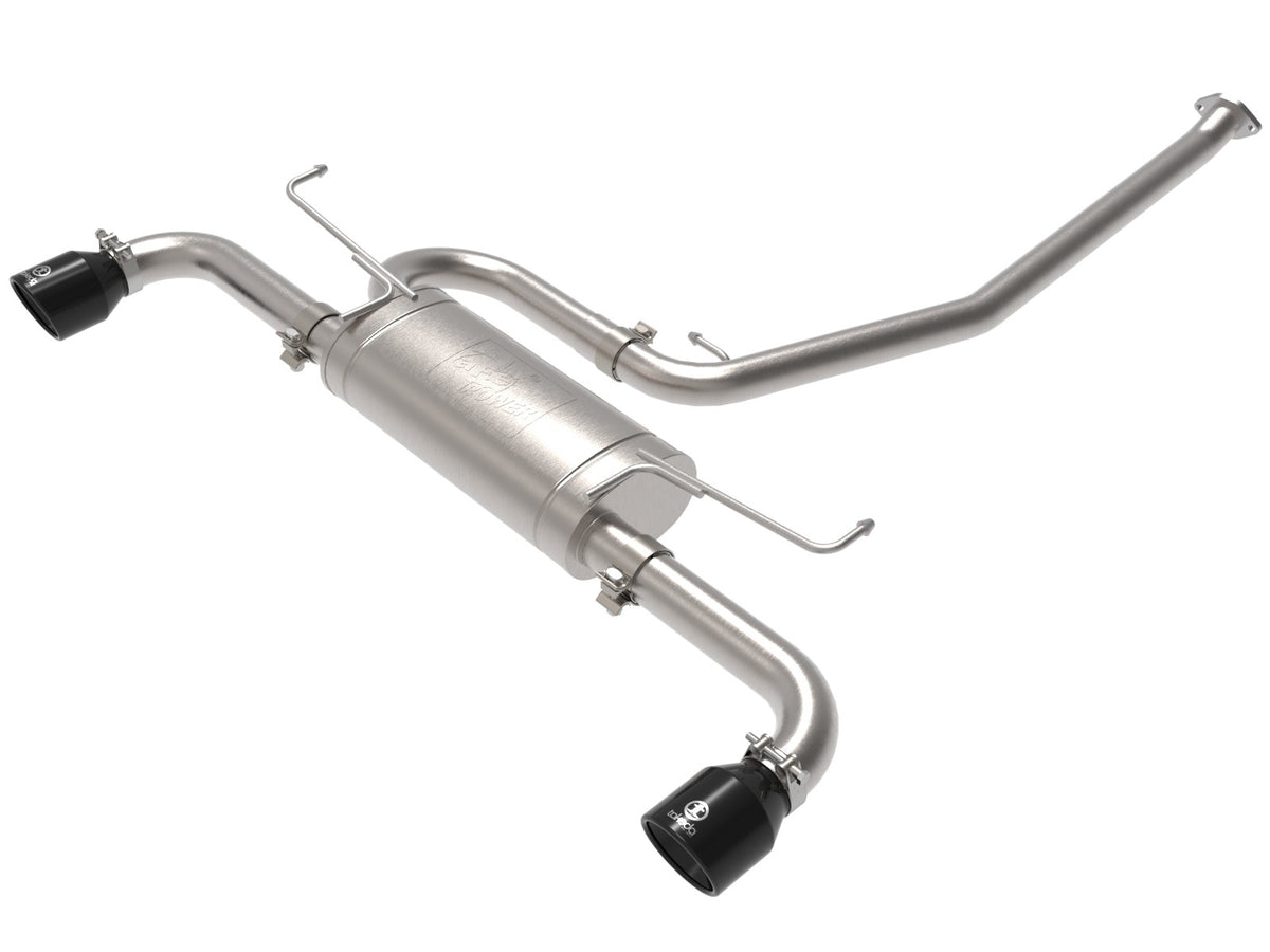 aFe Takeda 2-1/4 IN to 2-1/2 IN 304 Stainless Steel Cat-Back Exhaust System w/ Black Tip - Toyota RAV4 2019-2024