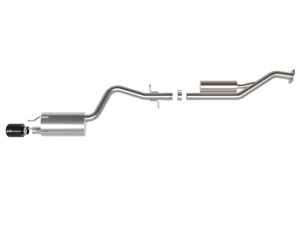 aFe Takeda 2-1/2 IN 304 Stainless Steel Cat-Back Exhaust System w/ Black Tip - Lexus IS300 2001-2005