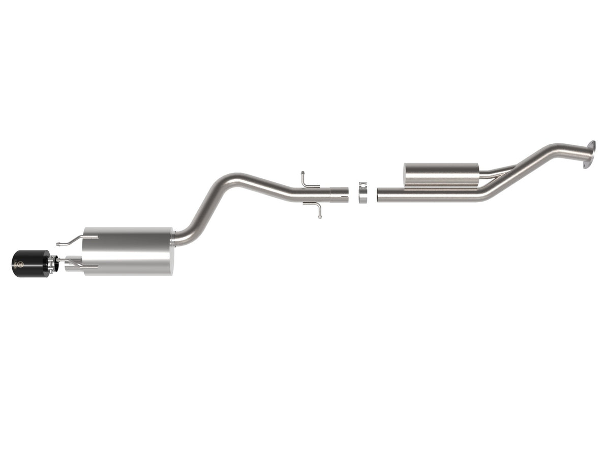 aFe Takeda 2-1/2 IN 304 Stainless Steel Cat-Back Exhaust System w/ Black Tip - Lexus IS300 2001-2005