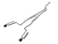 aFe Takeda 3 IN to 2-1/2 IN 304 Stainless Steel Cat-Back Exhaust System w/ Black Tip - Lexus IS200t 2016-2017/IS300 2018-2023