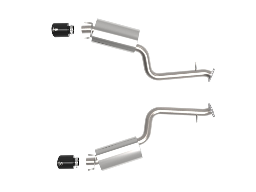 aFe Takeda 2-1/2 IN 304 Stainless Steel Axle-Back Exhaust System w/ Black Tip - Lexus IS350 2014-2023