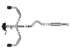 aFe Gemini XV 3 IN to 2-1/2 IN 304 Stainless Steel Cat-Back Exhaust System w/ Cut-Out Black - Toyota GR Corolla 2023-2026