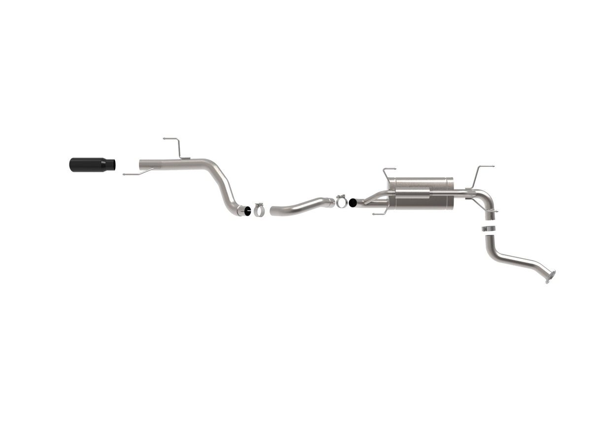 aFe Vulcan Series 2-1/2 IN to 3 IN 304 Stainless Steel Cat-Back Exhaust System w/ Black Tip - Toyota 4Runner 2025-2026