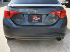 aFe Takeda 2-1/2 IN 304 Stainless Steel Axle-Back Exhaust System w/ Black Tip - Toyota Corolla 2014-2019