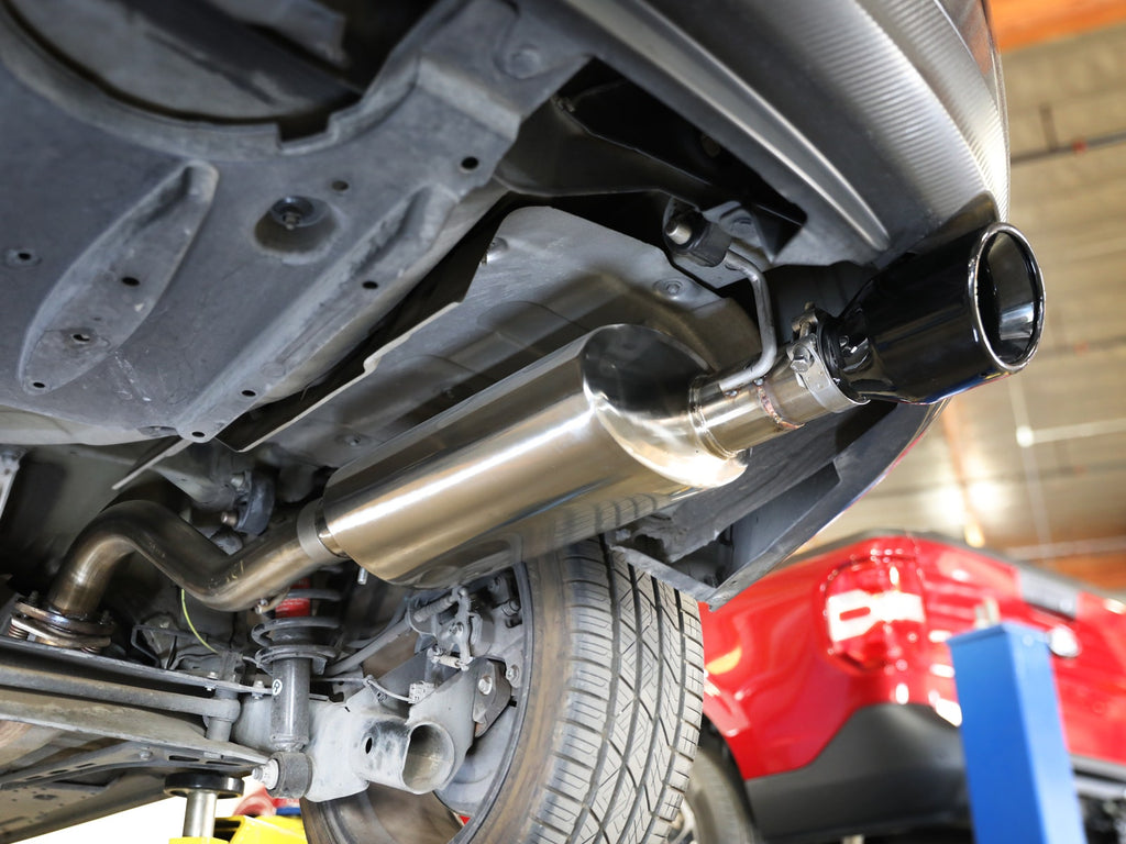 aFe Takeda 2-1/2 IN 304 Stainless Steel Axle-Back Exhaust System w/ Black Tip - Toyota Corolla 2014-2019