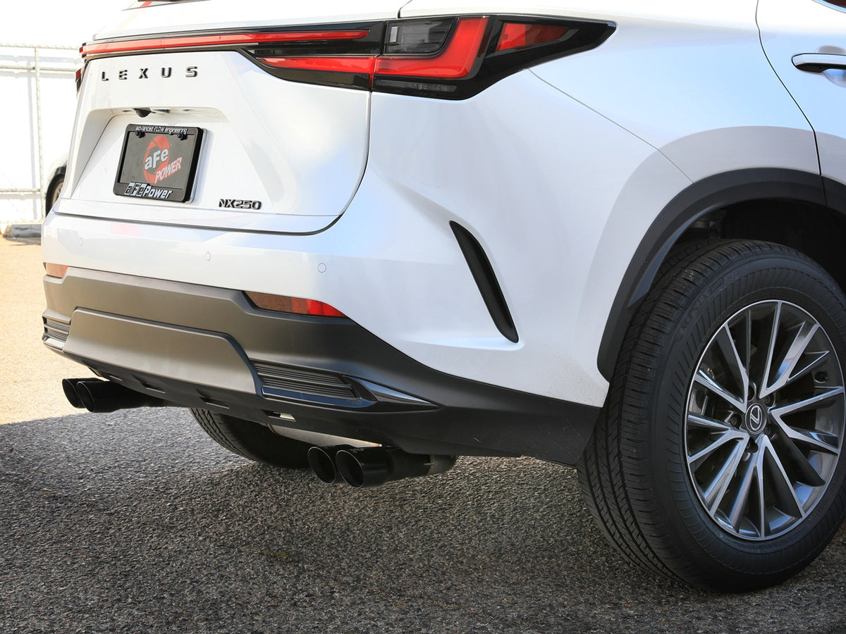 aFe Takeda 2-1/2 IN 304 Stainless Steel Cat-Back Exhaust System w/ Black Tip - Lexus NX250 2022-2025