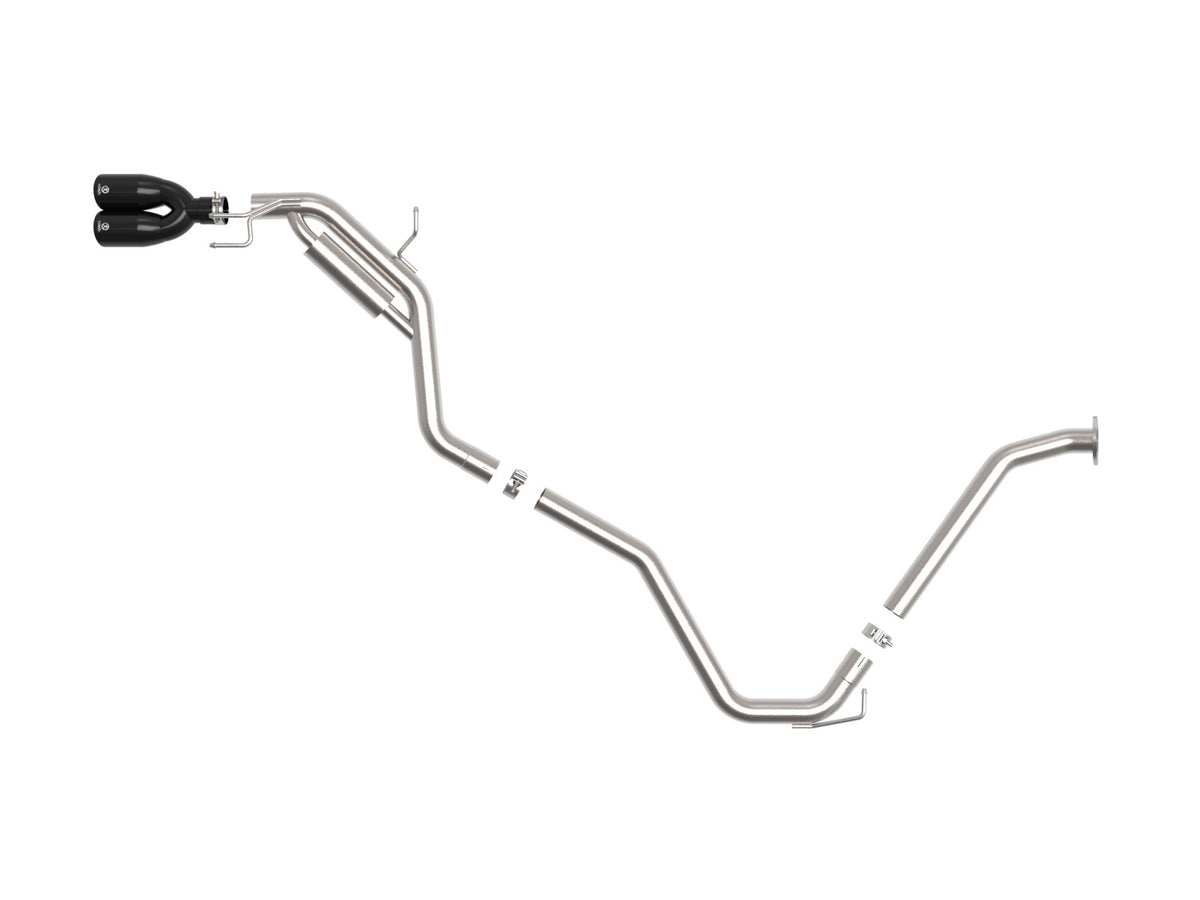 aFe Takeda 2-1/2 IN 304 Stainless Steel Cat-Back Exhaust w/ Black Tips - Toyota Camry 2025-2026