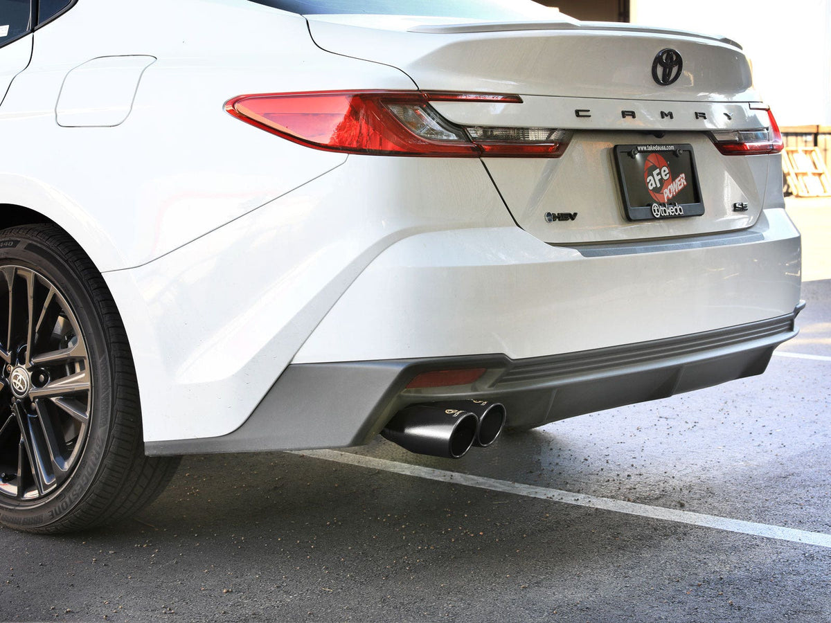 aFe Takeda 2-1/2 IN 304 Stainless Steel Cat-Back Exhaust w/ Black Tips - Toyota Camry 2025-2026