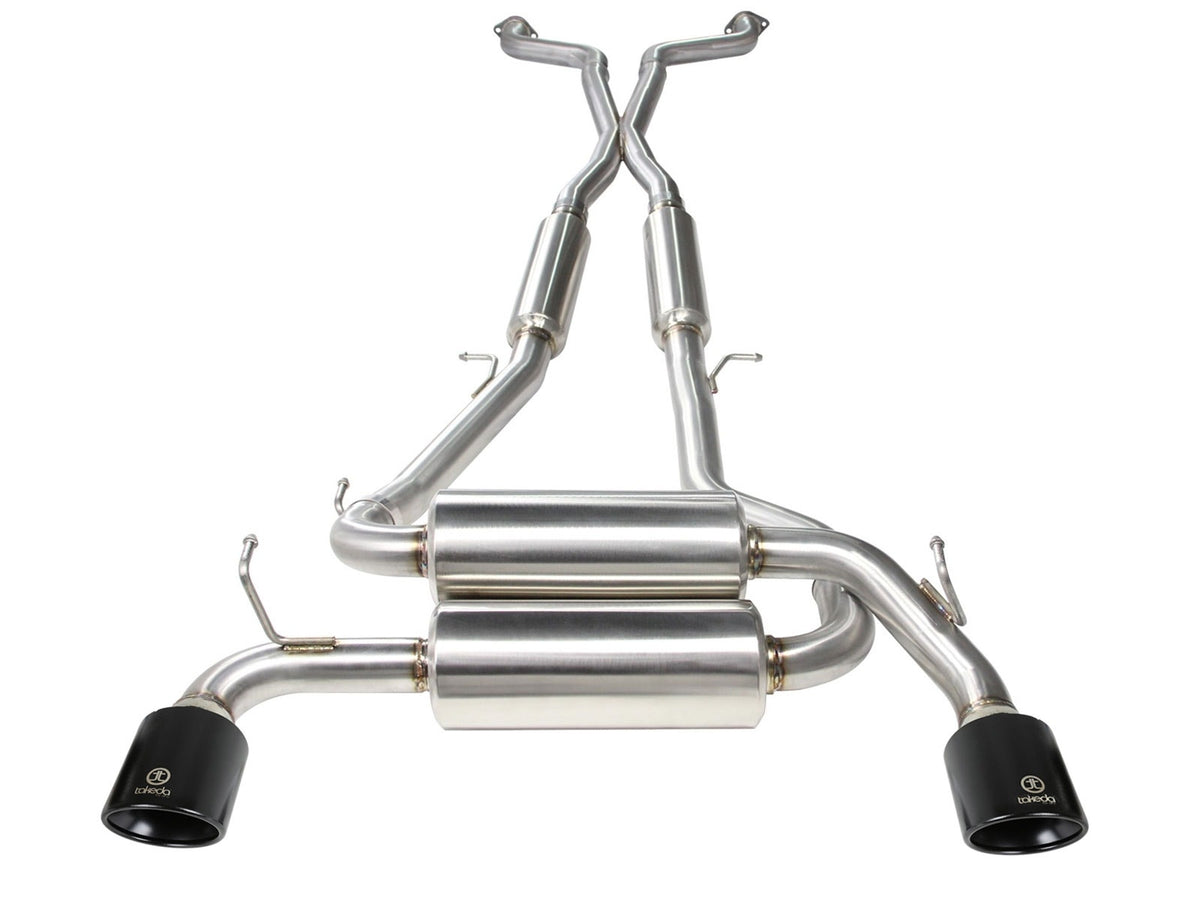 aFe Takeda 2-1/2 IN 304 Stainless Steel Cat-Back Exhaust System - Infiniti G37 Coupe 2008-2013 / Q60 2014-2016