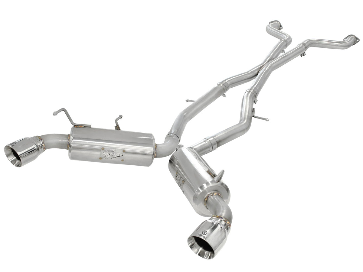 aFe Takeda 2-1/2 IN 304 Stainless Steel Cat-Back Exhaust System - Nissan 370Z 2009-2020