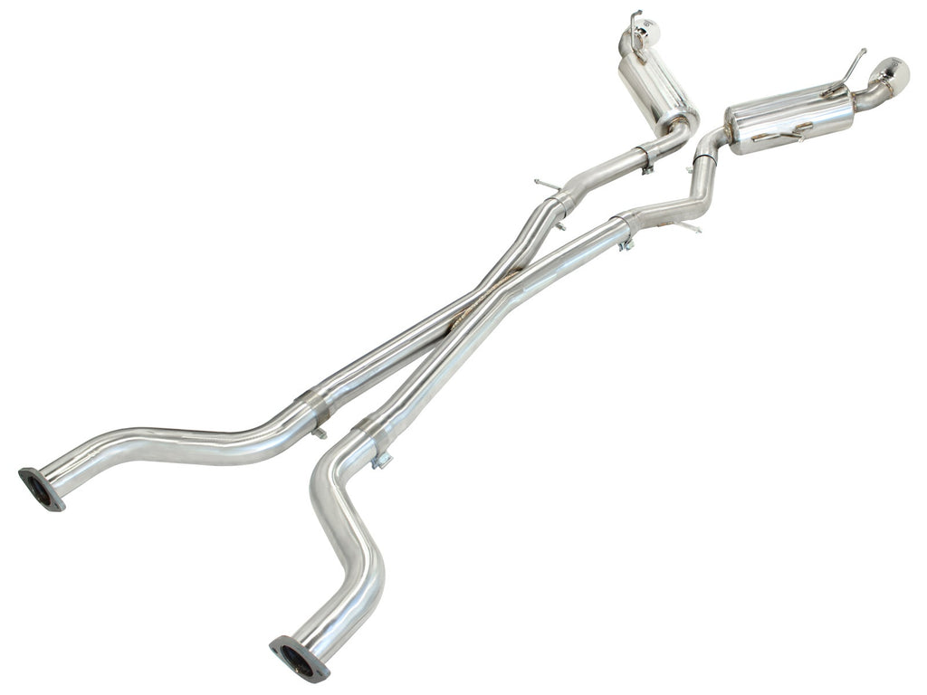 aFe Takeda 2-1/2 IN 304 Stainless Steel Cat-Back Exhaust System - Nissan 370Z 2009-2020