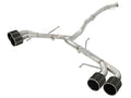 aFe Takeda 3 IN to 2-1/2 IN 304 Stainless Steel Cat-Back Exhaust System w/ Carbon Fiber Tips - Nissan GT-R (R35) 2009-2024