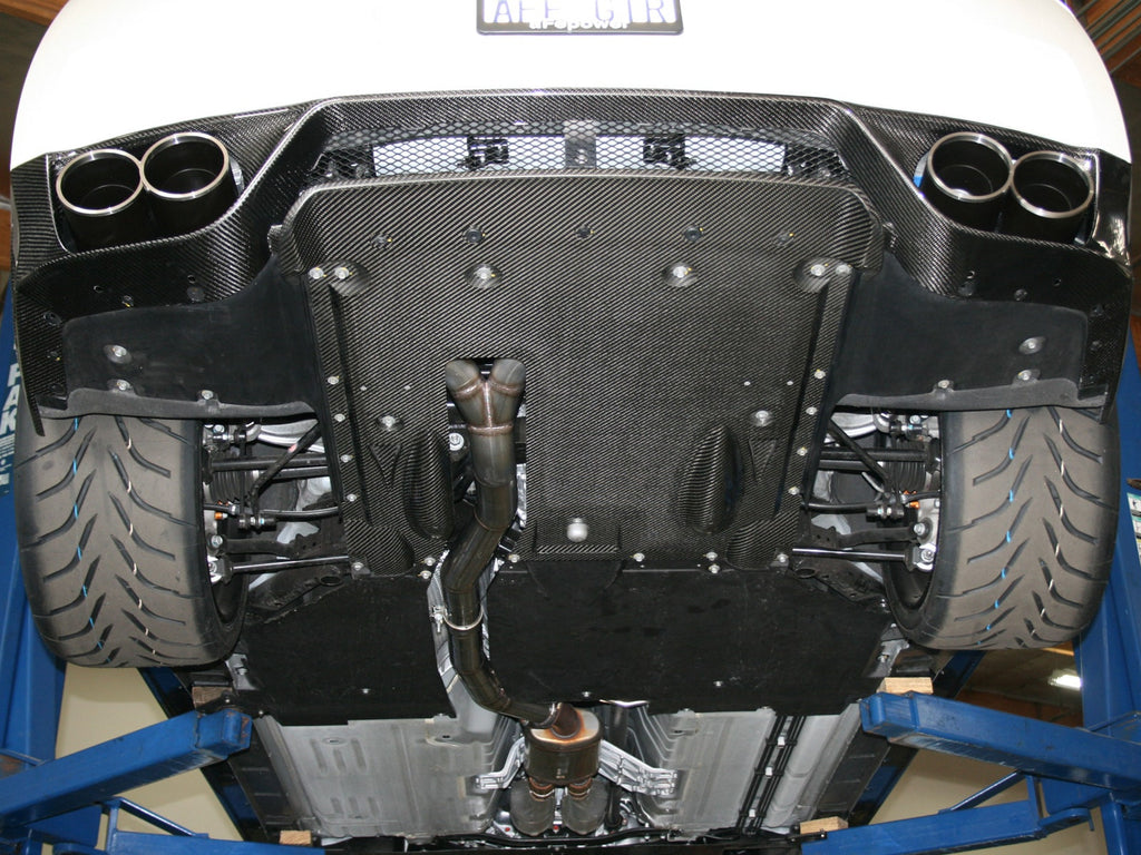 aFe Takeda 3 IN to 2-1/2 IN 304 Stainless Steel Cat-Back Exhaust System w/ Carbon Fiber Tips - Nissan GT-R (R35) 2009-2024